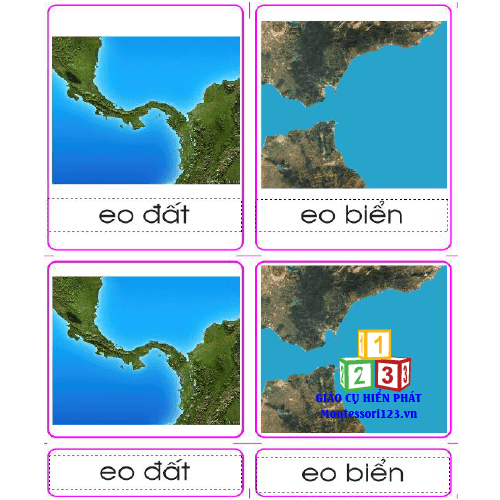 Thẻ các hình thái địa lý thực tế (tiếng Việt)
